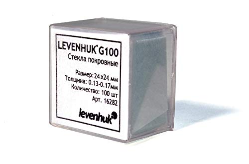Стекла покровные levenhuk g100, для изготовления микропрепаратов, 24x 24мм,130-170мкм,100шт 16282 (611901511092)