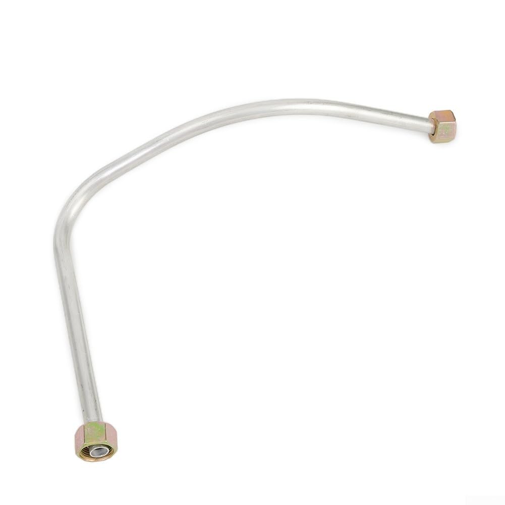 Photo 1 of Aluminum Air Compressor Exhaust Tube Replacement Exhaust Pipe G3/8 Thread Standard Metal Air Pump Connector Silver Tone Industrial Grade Pneumatic Parts 435Mm Length 7.8mm Inner Diameter