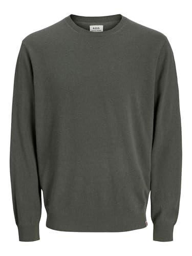 R.d.d. royal denim division Rddbrooks Knit Crew Neck L/S Noos, Beetle, L