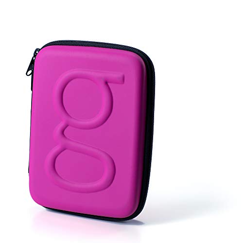GlucologyTM Diabetic Travel Case - Organizer for Blood Sugar Test Strips, Medication, Glucose Meter, Pills, Tablets, Pens, Insulin Syringes, Needles, Lancets - Hardshell Carrier Pack - Expandable, Pink