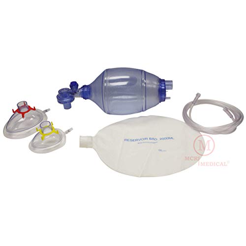 CPR Training Bag Valve Mask (BVM) ADULT/CHILD in Mesh Bag, BVM3081001