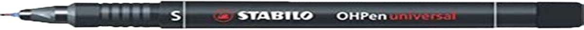 Stabilo Ohpen Marker Pens Universal Black 10pièce (S) Marker Marker (Black, White, Multi, White Plastic, 0.4 mm Pack of 10 (S)