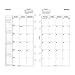 FiloFax 68410 For 2016 Personal Month On Two Pages Diary, Black Printed Lines and Boxes (US Version)