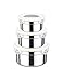 Steelware Snap Seal Leak-proof Stainless Steel Food Storage and Lunch Containers (Set of 3)