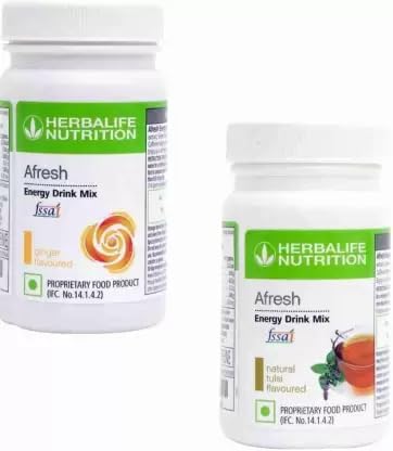AFRESH Energy Drink Combo 2 Pcs 50 g, Ginger & Tulsi Formula 1 ...