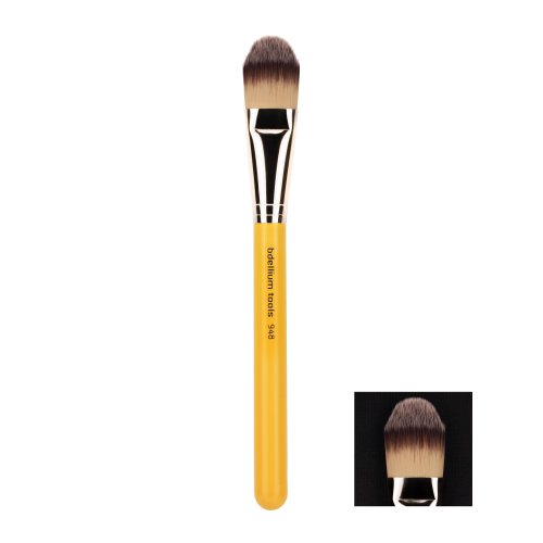 Bdellium Tools Studio Line Foundation Brush, Yellow