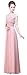 Bislu Cap Sleeve Lace Neckline Ruched Bust Prom Evening Gown Bridesmaid Dress