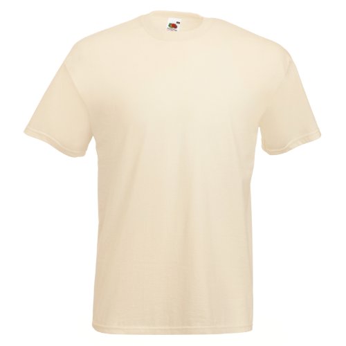 Camiseta Fruit of the Loom Valueweight Natural