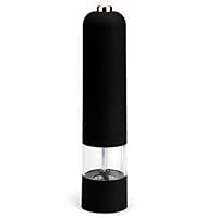 Higere Pepper Grinder, Popular Plastic Electric Salt Pepper Spice Mill Grinder Muller for Kitchen Black