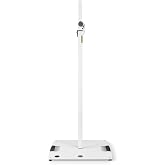 GRAVITY Lighting Stand with Square Steel Base - 3 Position, White