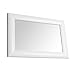 White Rectangular Framed Wall Mirror, 19x26-Inch