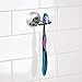 iDesign Plastic and Aluminum Ultra Power Lock Suction Toothbrush Holder, The Metro Collection - 2.75