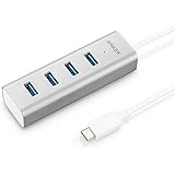 Anker USB C Hub, Aluminum USB C Adapter with 4 USB 3.0 Ports, for MacBook Pro 2018/2017, iPad Pro 2018, ChromeBook, XPS, Galaxy S9/S8, and More