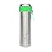 LunchBots Insulated Kids' Water Bottle (14oz) - Keeps Drinks Cold for 24 Hours - Lightweight Stainless Steel - Double Walled, Dishwasher Safe and Durable - Green