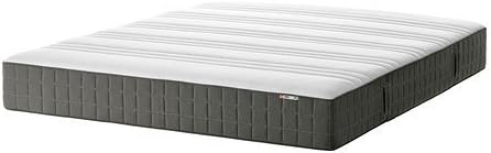 Amazon De Ikea Hovag Taschenfederkernmatratze In Dunkelgrau Fest 140x200cm