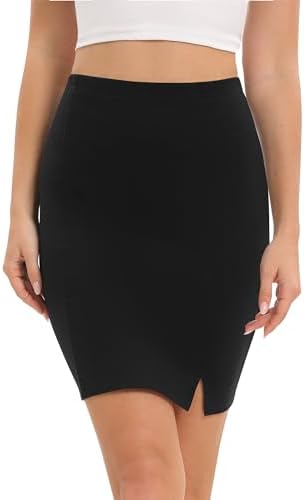 Amazon.com: Verdusa Women's Basic High Waisted Pencil Bodycon