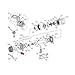 WARN 68608 Replacement Winch Motor for 9.5xp Series Winches , Black