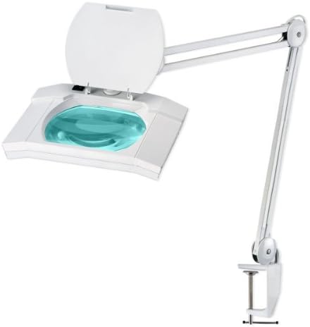 90 High-efficiency LED Magnifying Lamp - Giant 7-inch X 6-inch Lens - Powerful 5 Diopter