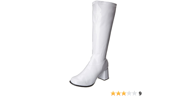 white platform gogo boots amazon