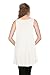 Simlu Womens Sleeveless Loose Fit Tunic Tank Top ,Ivory,Small