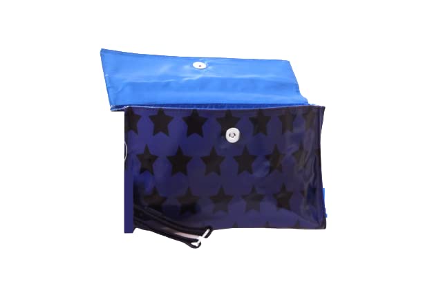 Caboodle Travel Wallet - Royal Blue Stars