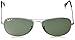 Ray-Ban RB3362 Cockpit Aviator Sunglasses, Gunmetal/Green, 59 mm