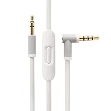 ICEVEIN OEM Replacement Audio Cable Cord Wire for Beats by Dr Dre Headphones Solo/Studio/Pro/Detox/Wireless/Mixr/Executive/Pill (White)