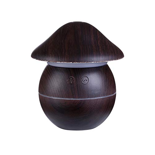 Limsea 2019 Portable 3 Colors Available 3 in 1 Mini Home USB Humidifier Purifier Wood Texture Mushroom Shape Atomizer Air Purifier Diffuser (One Size