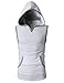 H2H Men's Casual Hoodie Tank Tops Sleeveless Shirts Gym Workout with Pockets