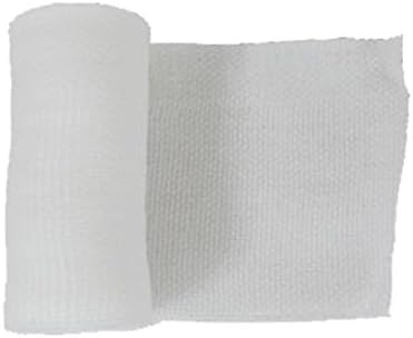 UBae 20 Roll Medical Grade Sterile PBT Elastic Bandage First Aid Bandage Elastic Hemostatic Bandage (White, 10cm*4.5m/roll)