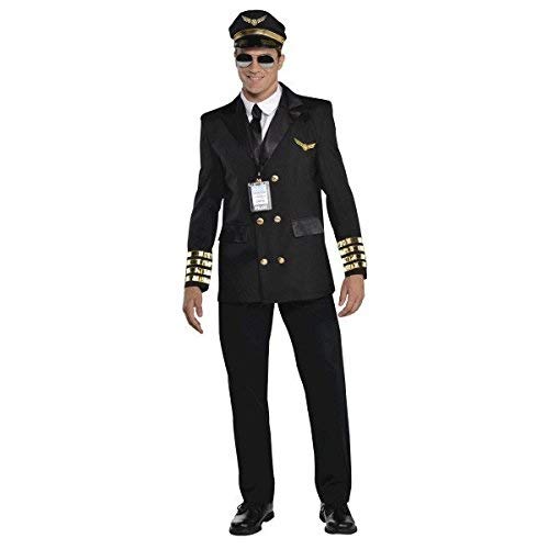 amscan Dress Up 846923-55 Captain Wingman Dress Up, Multi-Colour, X-Large