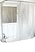 D&L Extra Wide Vinyl Shower Curtain for a Clawfoot Tub/Opaque with Magnets 180