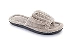 Isotoner Women's Microterry Ruched Slide Slipper
