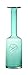 CASAMOTION Long Narrow Neck Tall Bottle Shape Hand Blown Glass Vase, Gift Boxed, Turquoise, 14 Inches