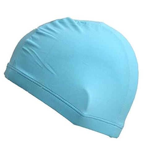 Adult Women Men Pure Color Swimming Caps Protect Ears Long Hair