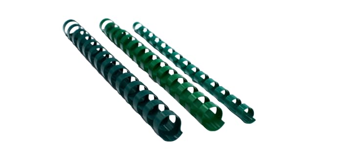 Green Plastic Binding Comb PVC 8mm 14 Rings A5 Box of 50