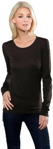 Blanks Women's Micro Jersey Long Sleeve Tee, m espresso
