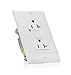 Paladin 20A Tamper Resistant GFCI GFI Receptacle Outlet w/ Wallplate & LED Indicator - UL Certified, White, 20 Amp 125v (10 Pack)