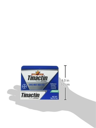 Tinactin Jock Itch Antifungal Cream for Body Fungus Treatment, Tolnaftate 1%, Used Daily Clinically Effective Treatment of Jock Itch, 0.5 Ounce (15 Grams) Tube