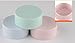 VNDEFUL 3 Pcs 5ML Plastic Empty Powder Case Make-up Loose Powder Puff Box Container With Sifter and Lids,3 Color (Pink,Blue and Green)