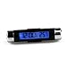 SODIAL (R) Black NEW Barrel Shaped LCD Digital Car Clock Calender