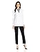 Dickies Women's Xtreme Stretch 28 Inch Snap Front Lab Coat, White, Small