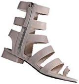 SHINIK Women's Shoes European And American Open-toed Long-barreled Boots Summer Fashion High Leather Thick With Roman Style Leather Sandals (Color : White, Size : 36)