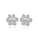 T-PERFECT LIFE 3 Pairs Cute Cat Dog Paw Studs Earrings Dog Lovers Jewelry