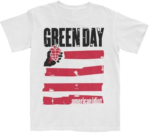 Amazon.com: Green Day American Idiot T Shirt Size XS White