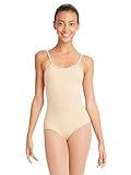 Capezio Women's Camisole Leotard With Adjustable Straps,Nude,Large