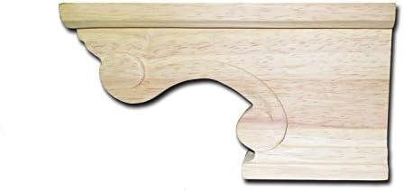 Scroll Right Pedestal Foot, Birch - by Castlewood