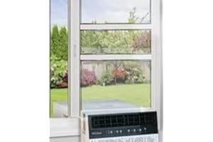 Soleus Air Sliding Window Kit, Reinforced Aluminum Works Exclusive with the Soleus Over The Sill (Saddle) Air Conditioner (Air Conditioner Not Included)