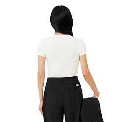 Lacoste Womens Crew Neck Short Sleeve Slim Fit