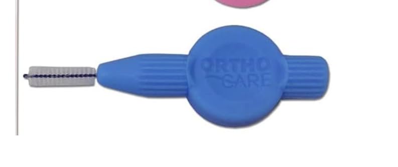 Brace Space Orthodontic INTERDENTAL Brushes for Cleaning Around Braces/Brackets (0.6mm fine, Blue)